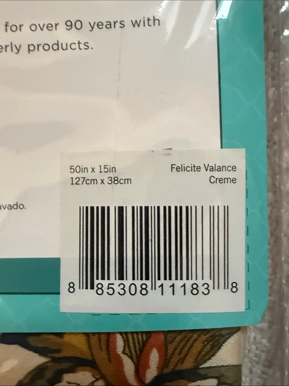 Waverly Felicite Jacobean Valance-New in Pkg Qty 2 for this price